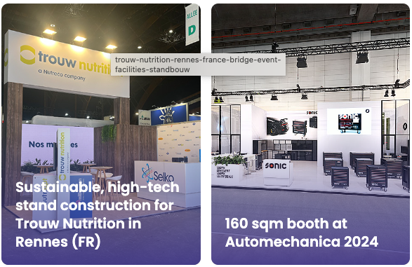 Projects of sustainable, high-tech stand construction and events