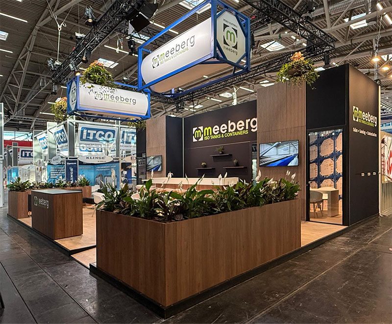 expo-techniek voor beursstand op Transport & Logistics München