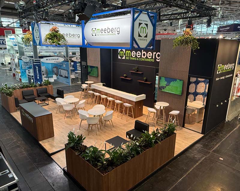 Slim ingedeelde stand voor Van Meeberg op Transport & Logistics München