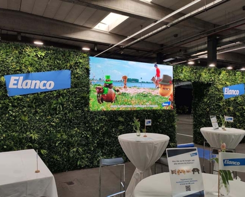 Stand opbouw voor Elanco op Antwerpen Expo - Bridge Event Facilities